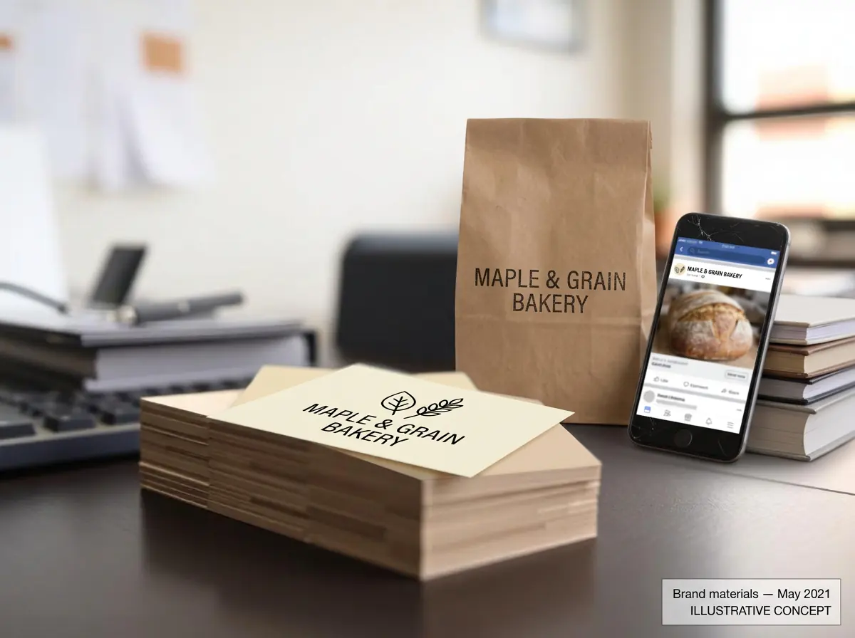 Maple & Grain Bakery — Brand Refresh — Before
